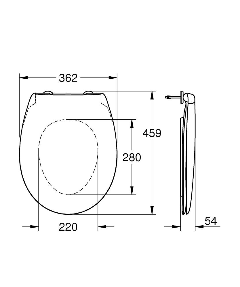 Крышка-сиденье Grohe Bau Ceramic 39492000