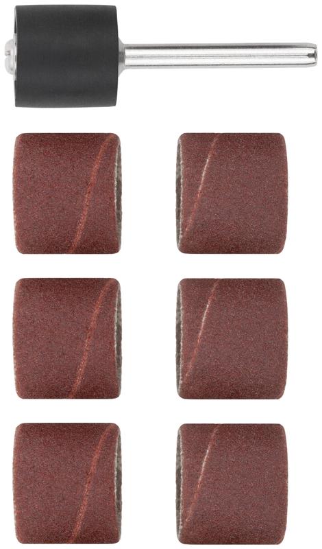 Бандаж наждачный и штифт набор 7шт FIT 36910