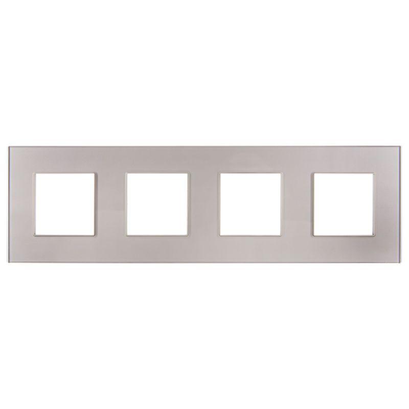 Рамка 4-м SKANDY SK-F24Sh стекло шампань IEK SK-M42-G-K37