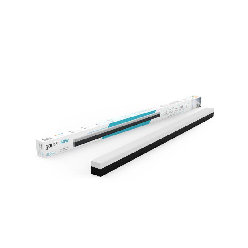 Светильник светодиодный Shop Lighting 48Вт 4000К IP40 4600лм 1180х70х55мм ДПО подвесной линейный матов. рассеив. GAUSS 883625248