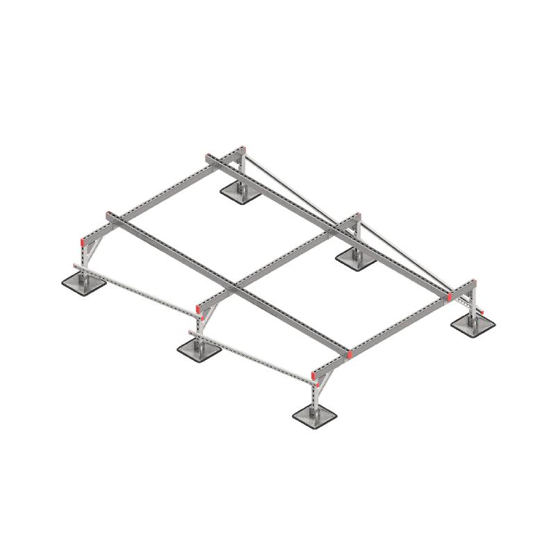 Конструкция опорная для установки оборудования TECHNORAPTOR STEELFOOT 2000х3000 тип 1 HD КМ TR0342