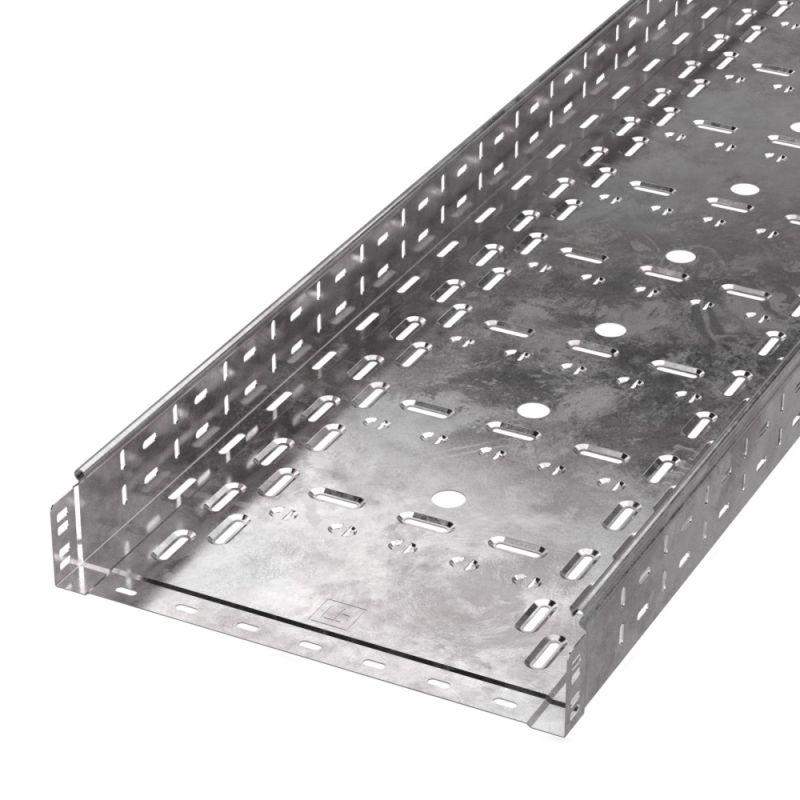 Лоток перфорированный 400х80 L3000 (1мм) Стандарт Промрукав PR16.0015