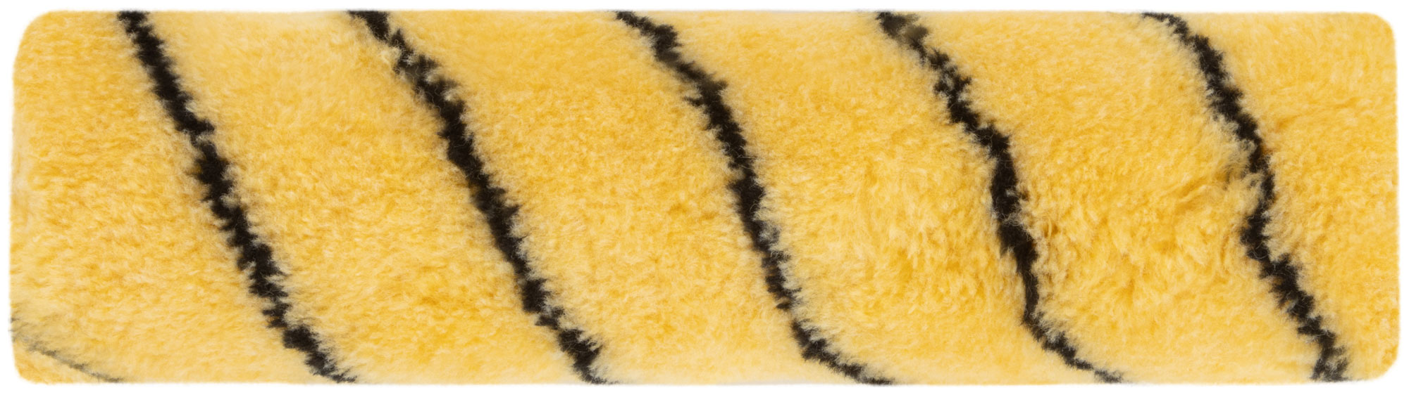 Ролик полиакриловый, бежевый с черной полоской, диам. 40/61 мм; ворс 10,4 мм, 230 мм