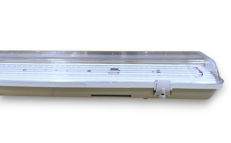 Светильник светодиодный ДСП 54Вт 220В 6000К IP65 5400лм 1260х100х40мм линейный KRASO LSP-54