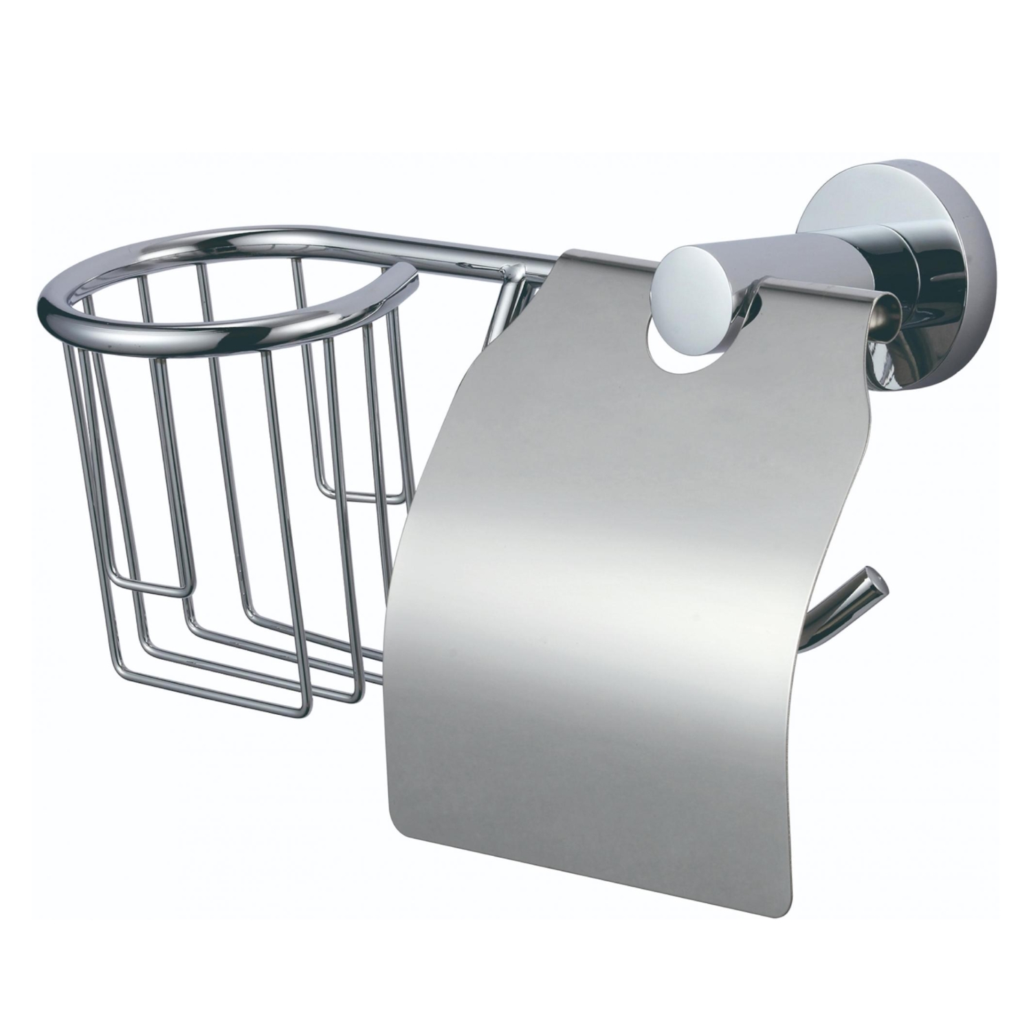 Держатель для туалетной бумаги и освежителя Savol S-R08751, хром