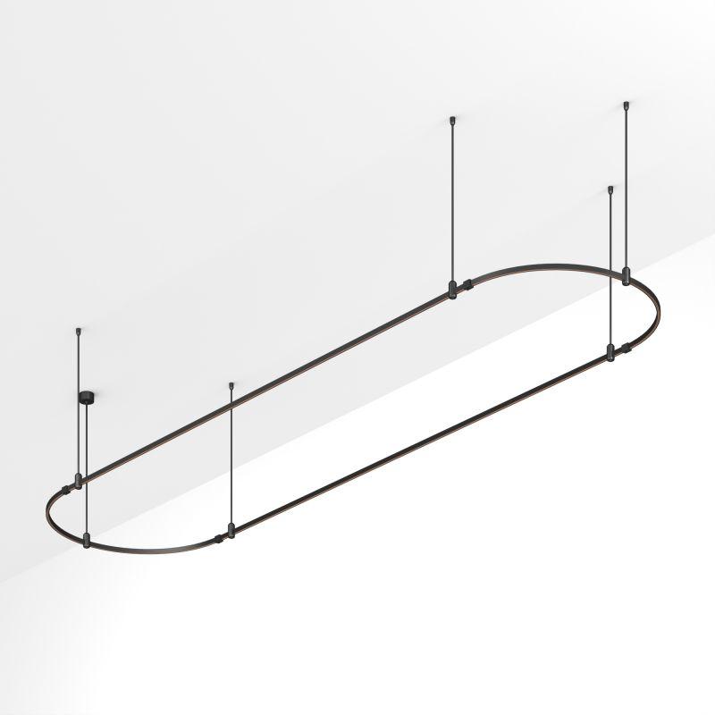 Трек ART-APRIORI-OVAL-ROD-800-4000х1000 BK IP20 метал. Arlight 048513