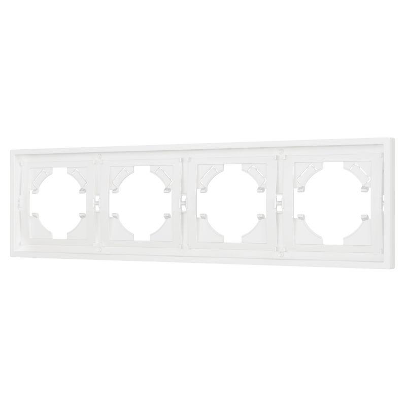 Рамка пластиковая FRM-TENDO-SFPL-4-WH Arlight 054656