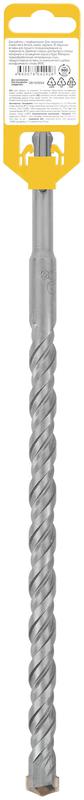 Бур по бетону SDS PLUS профи W-образная вставка двойная спираль 16х310мм FIT 32836