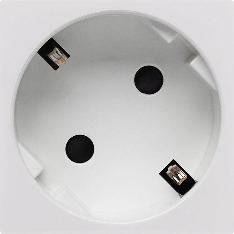 Розетка 2мод. 16А 250В 45град. с заземл. защ. шторки винт. зажимы бел. ИЭК Leg 4521052