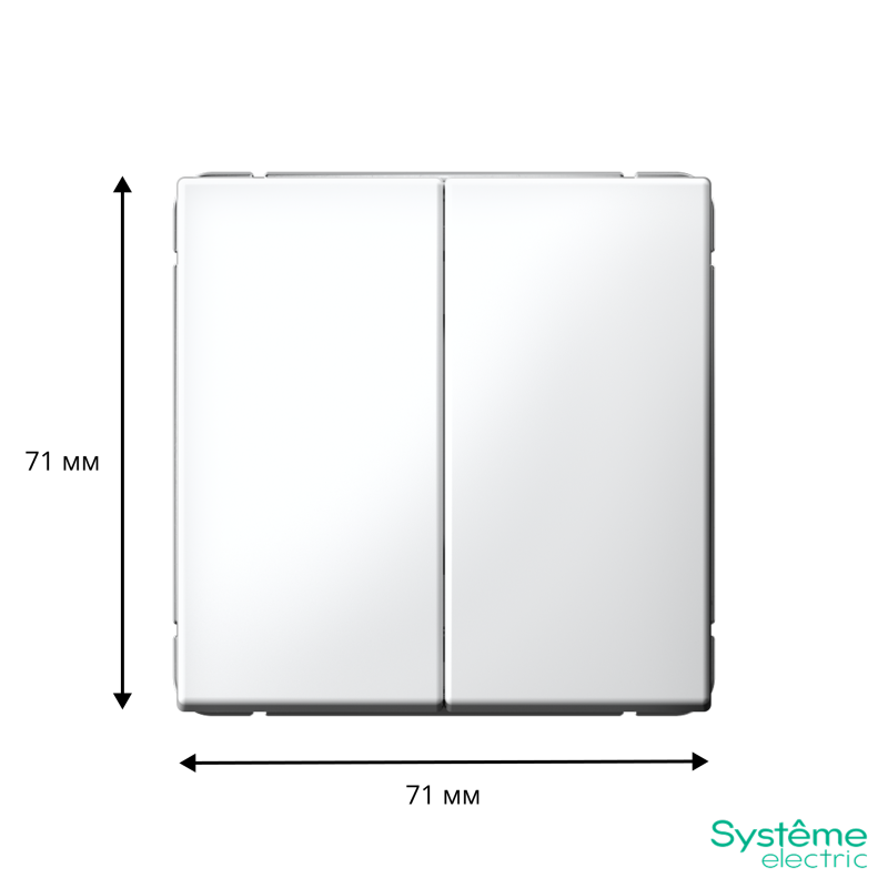 Переключатель 2-кл. ArtGallery (сх. 6/2) 10AX механизм лотос SE GAL001365