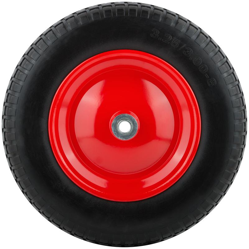 Колесо запасное 360х65мм для тачек 77601; 77602; 77607 (PU 3.25-8) посадка Ш=95мм d16мм полиуретан. 77631