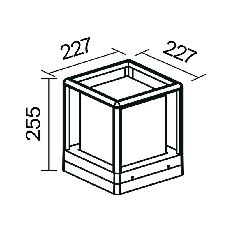 Светильник Trim 1х15Вт E27 IP65 ландшафтный Maytoni O455FL-01GF