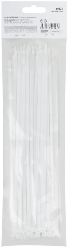 Хомут для проводов 250х3.6мм нейлон. бел. (уп.50шт) FIT 60422