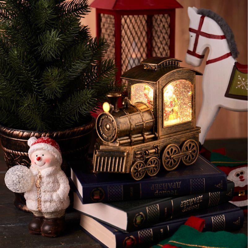 Фонарь декоративный "Паровоз" с эффектом снегопада и подсветкой Neon-Night 501-166