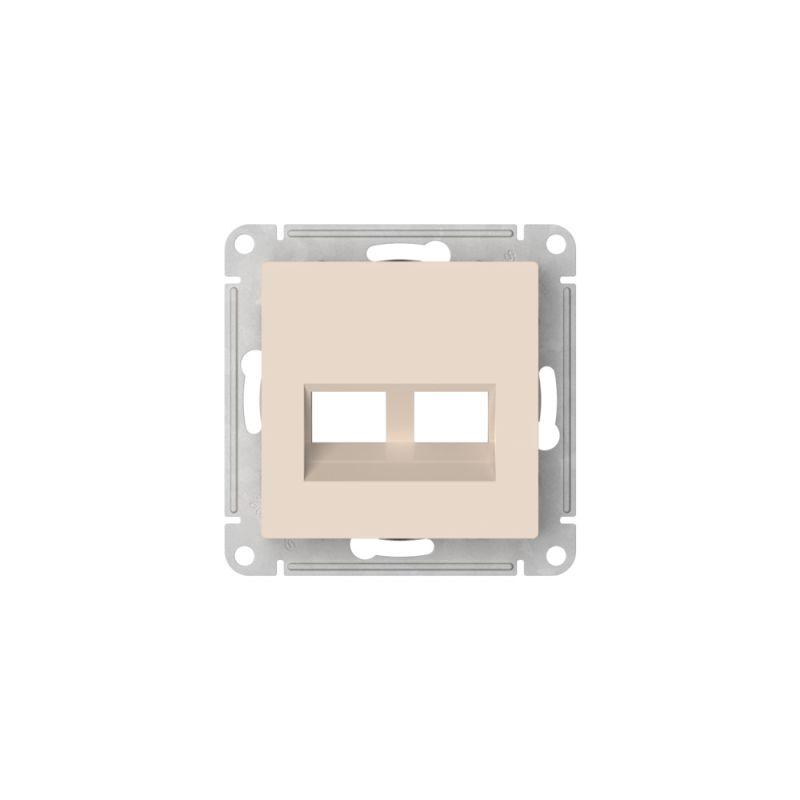 Накладка двойная AtlasDesign для информационных функций типа Keystone беж. SE ATN000290