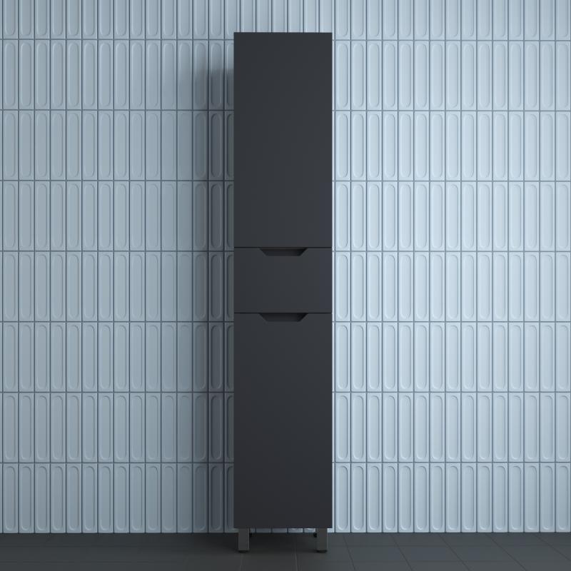 Пенал "Остин" 360 см напольный 1 ящик графит эмаль PLUS