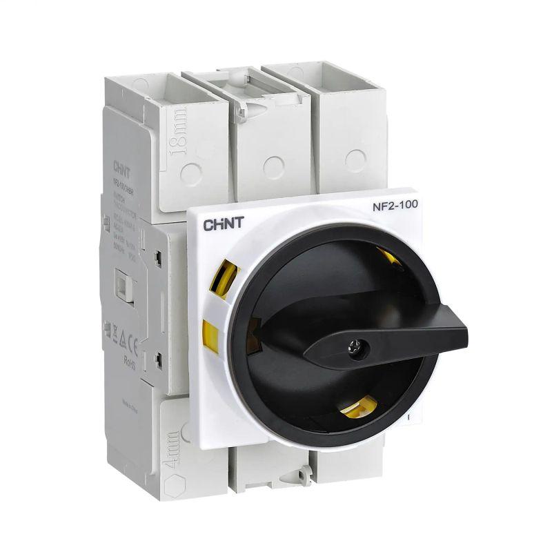 Выключатель-разъединитель NF2-80/3HBR дверного монтажа черн. ручка с замком (R) CHINT 324136