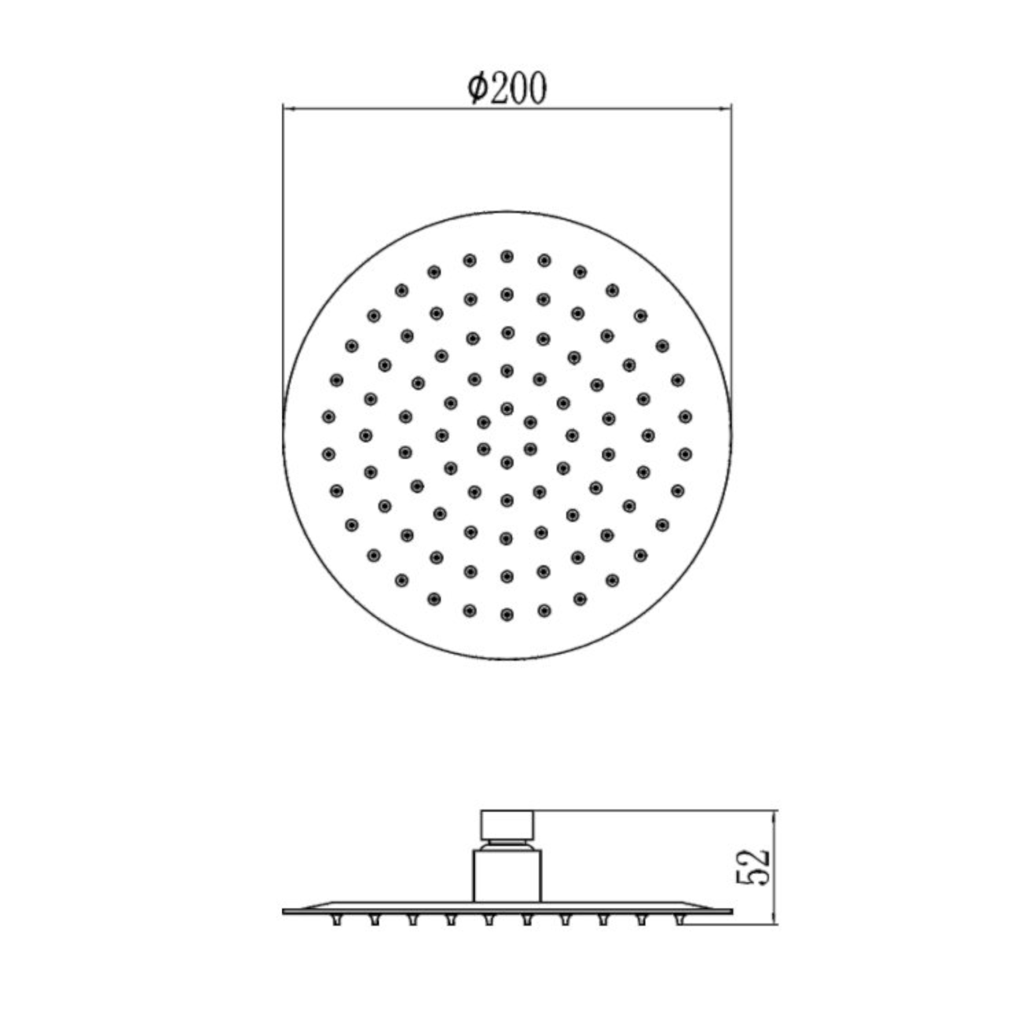 Верхний душ Fmark FS-000Y08L, сатин