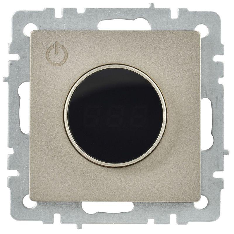 Термостат электронный с индик. BRITE СП IP20 ТС10-1-БрШ механизм шампань IEK BR-RT11-K37