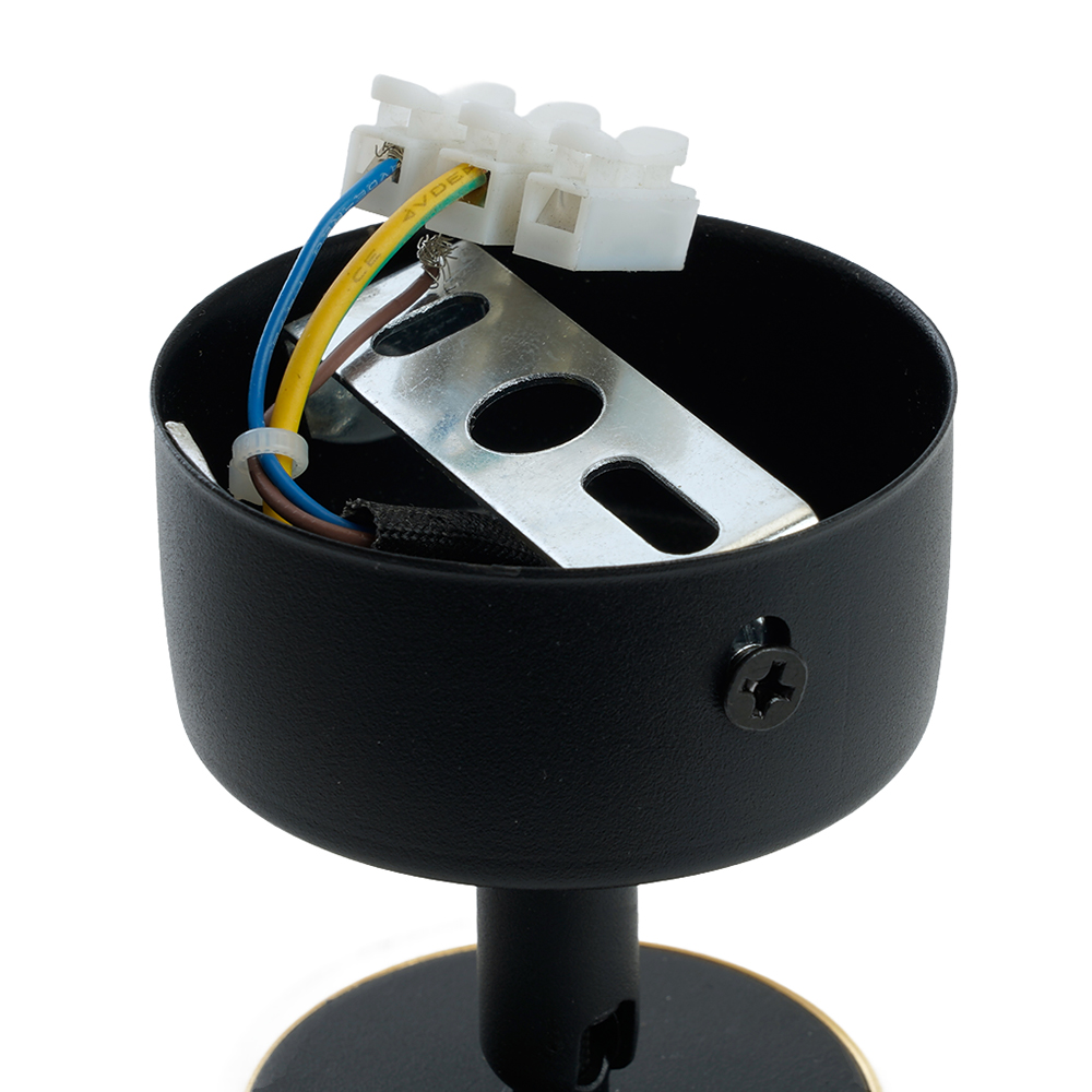 Светильник ДБО GU10 без лампы наклонный золото черный