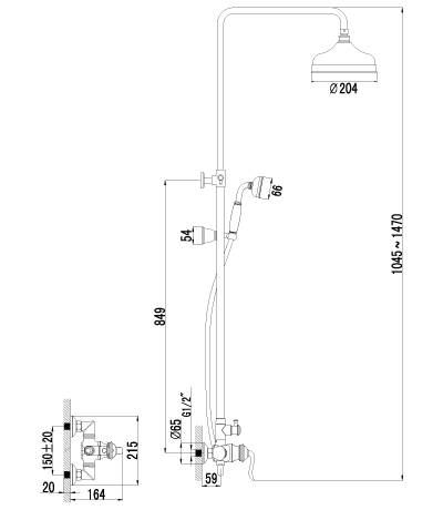 Душевая программа для душа Lemark Brava (LM4760G)