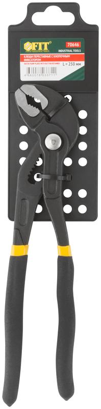 Клещи переставные быстрая регулировка профи 250мм (31/65мм) FIT 70646