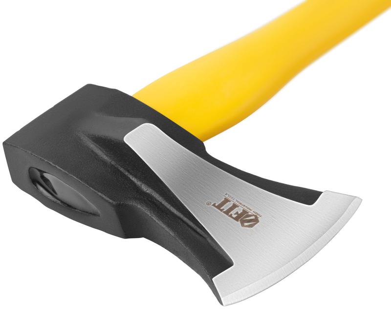 Топор-колун "ушастый" кованый 800мм 3000г фибергласовая длинная ручка FIT 46176