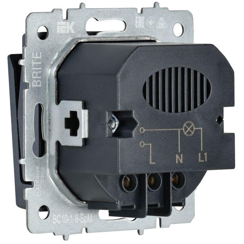 Выключатель карточный BRITE 30А ВС10-1-8-БрМ механизм маренго IEK BR-V11-0-10-K35