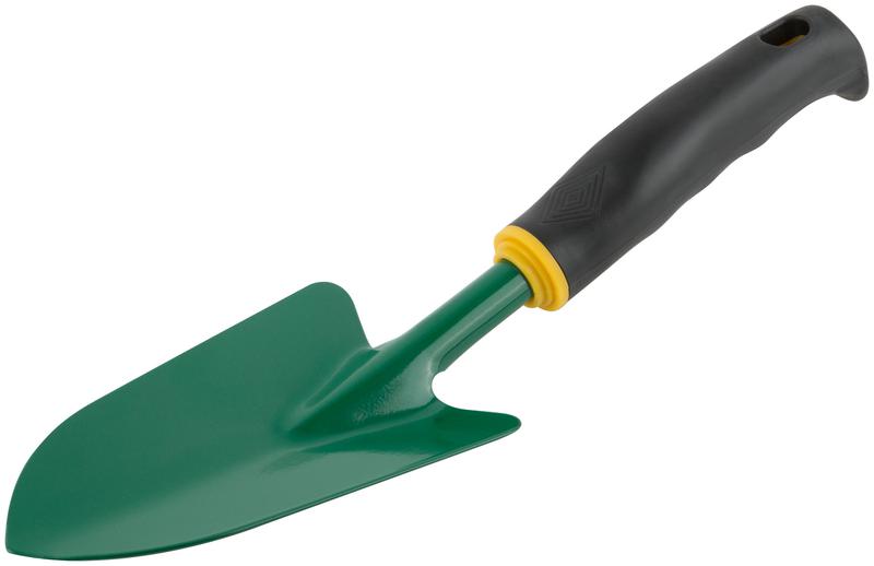 Совок посадочный узкий прорезиненная ручка 330мм FIT 77021