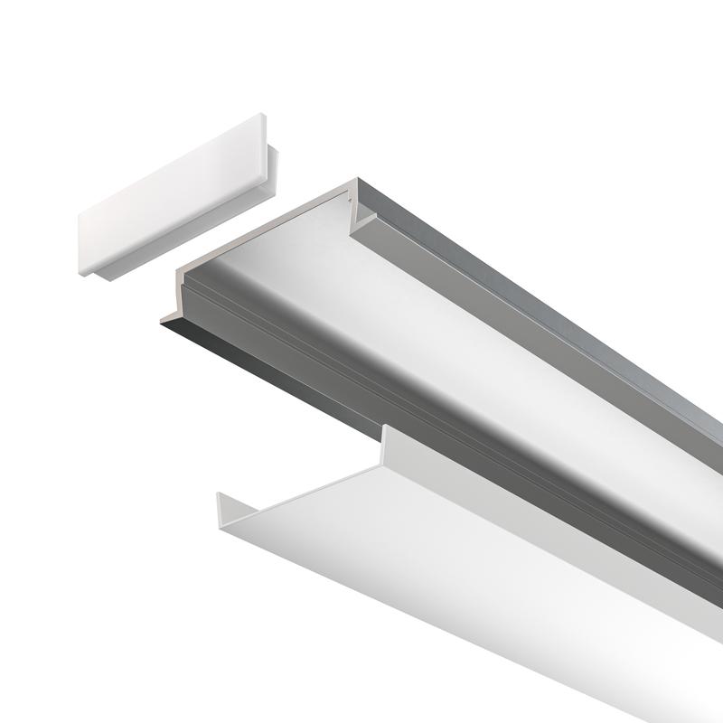 Профиль алюминиевый встраиваемый 30х6 Maytoni ALM003S-2M