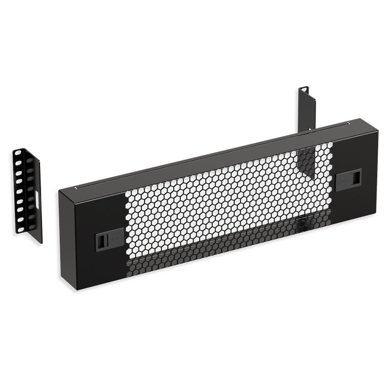 Экран защитный перфорир. 3U 19дюйм RAL 9004 черн. SYSMATRIX PS 0300.9000