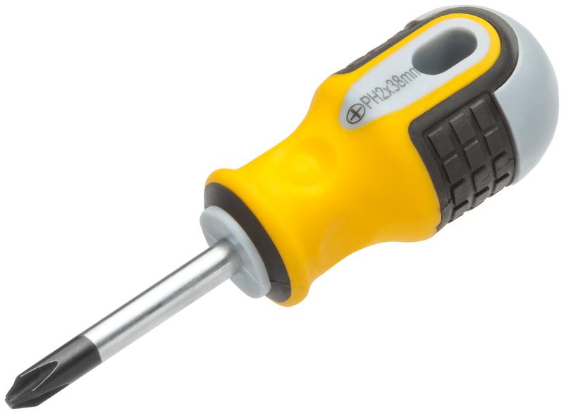 Отвертка "Старт" CrV сталь прорезиненная ручка 6х38мм РН2 FIT 55176