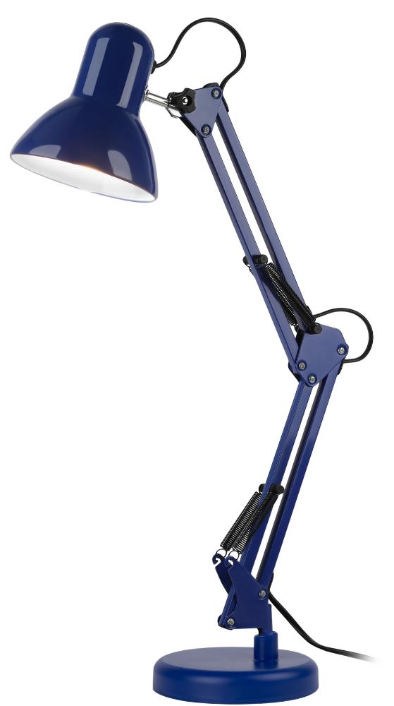 Настольный светильник N-214-E27-40W-BU Е27 с основанием синий