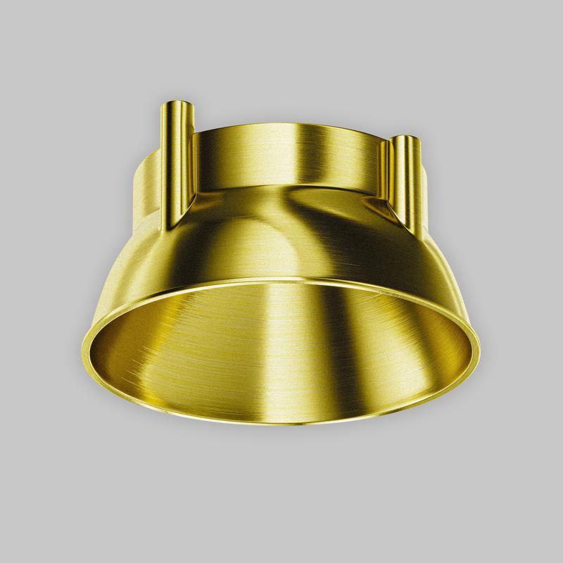 Рамка-отражатель декоративная для светильников Alfa LED латунь Maytoni Ring12-15W-RD-BS