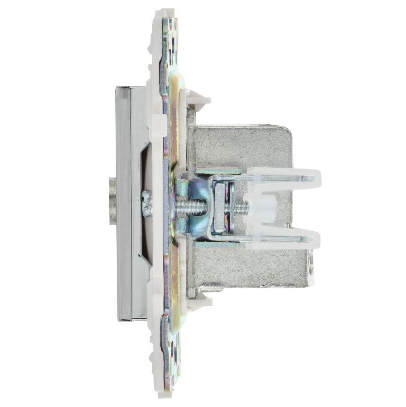 Розетка телевизионная проходная TV SKANDY SK-A17N никель IEK SK-A10-P-K50