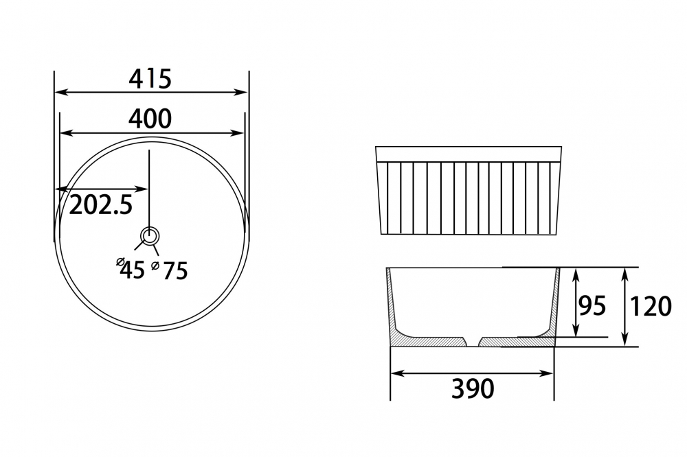 Раковина накладная ABBER Bequem AC2114Regen хамелеон