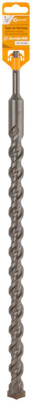 Бур по бетону Profi Plus двойн. спираль три пылеотводящие кромки 25х460мм Cutop 49-25460