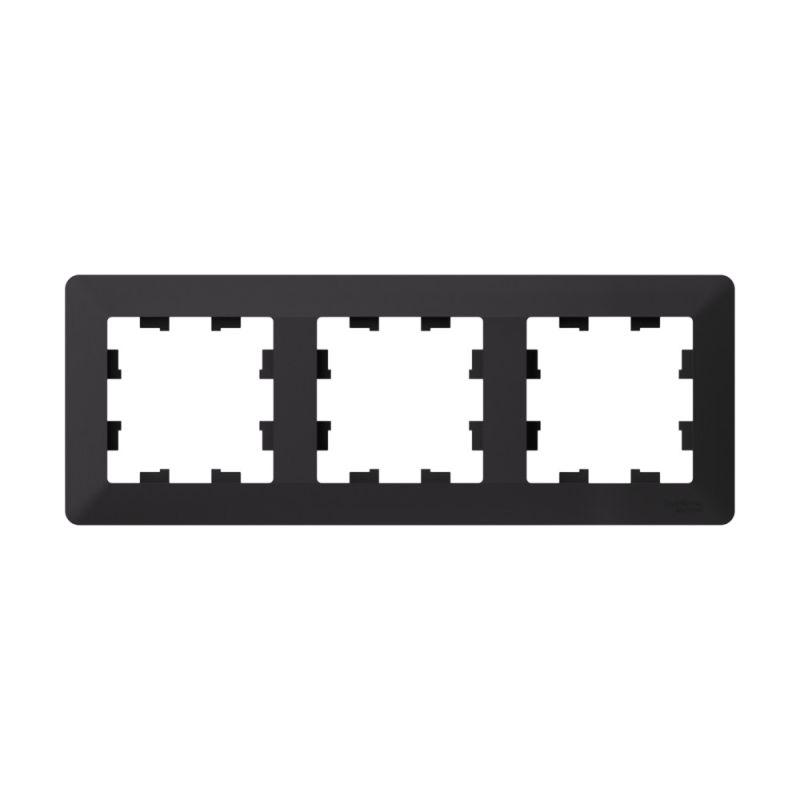 Рамка 3-м AtlasDesign Air карбон/дым. черн. SE ATN221003