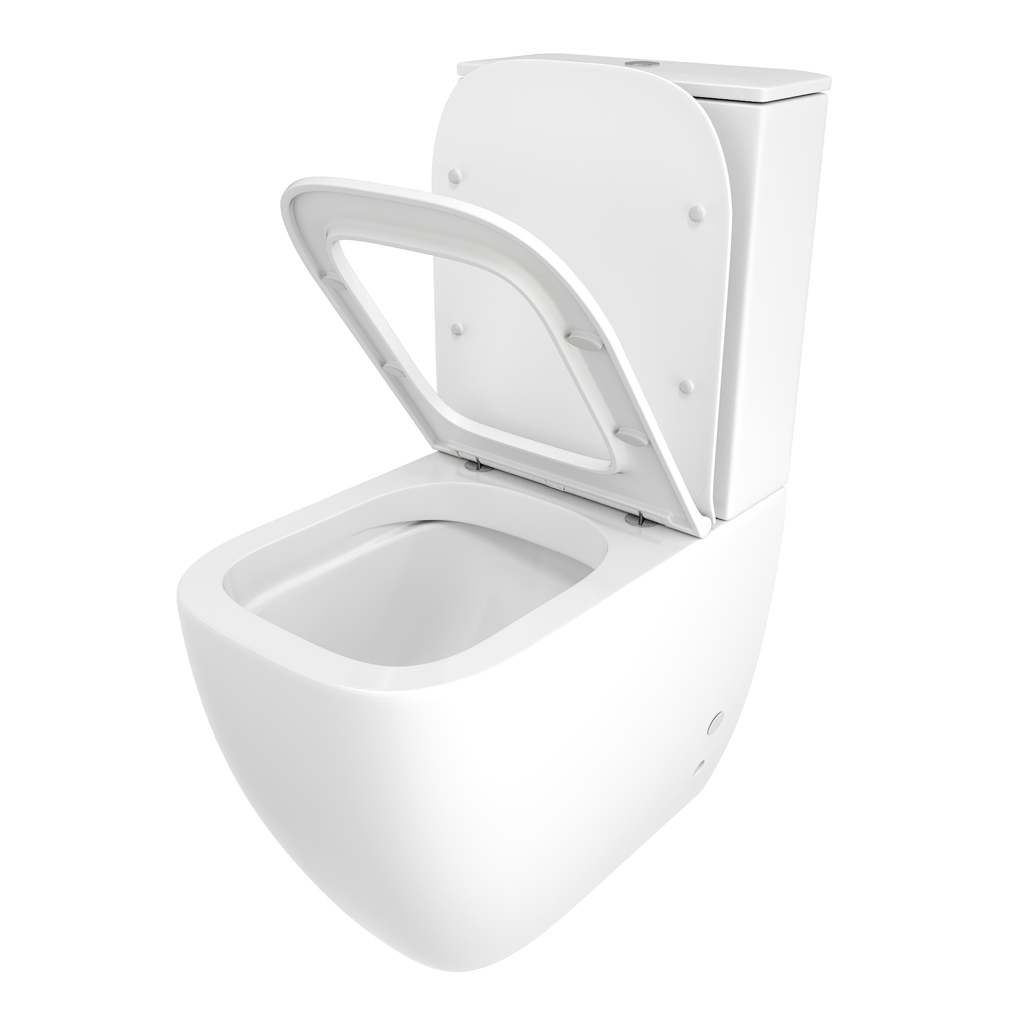 Унитаз CHIKA напольный безободковый высокий Ceruttispa CT8708 (620х385х920)