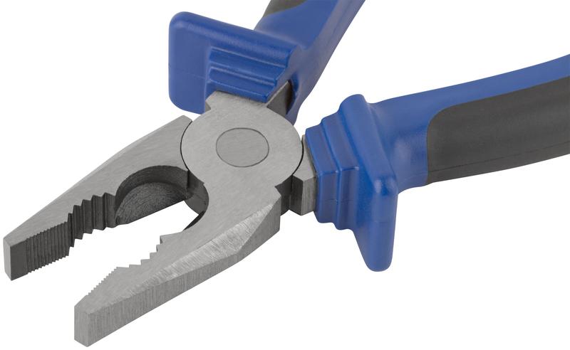 Плоскогубцы комбинированные "Один" двухцветные обрезиненные ручки полированная сталь 200мм MOS 47474М