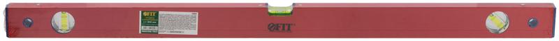 Уровень "Стандарт" 3 глазка фрезер. рабочая грань шкала 800мм корпус красн. FIT 18058