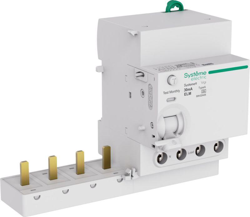 Блок дифференциального тока 4п 25А 30мА тип A Systeme9 400В SE S9V22425