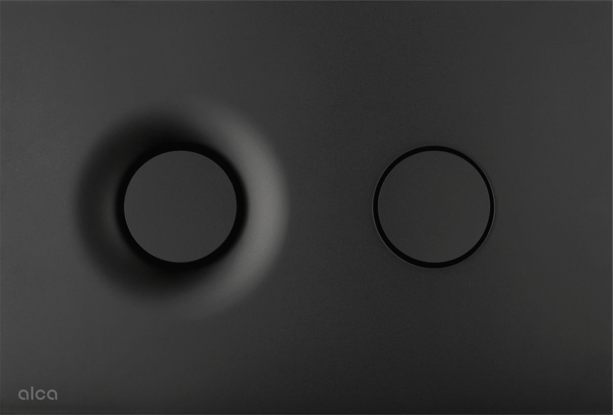 M1978 Кнопка смыва, черный-мат (335690)