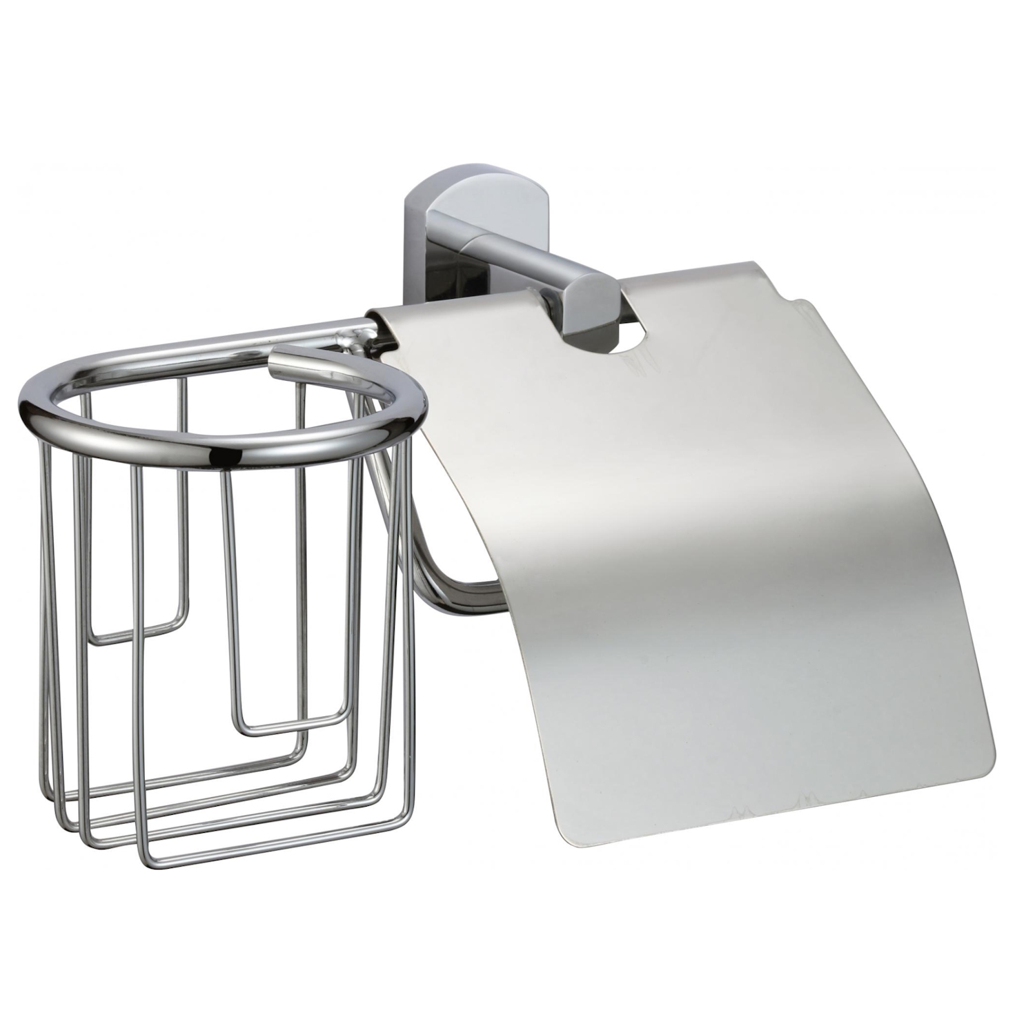 Держатель для туалетной бумаги и освежителя Savol S-R09951, хром