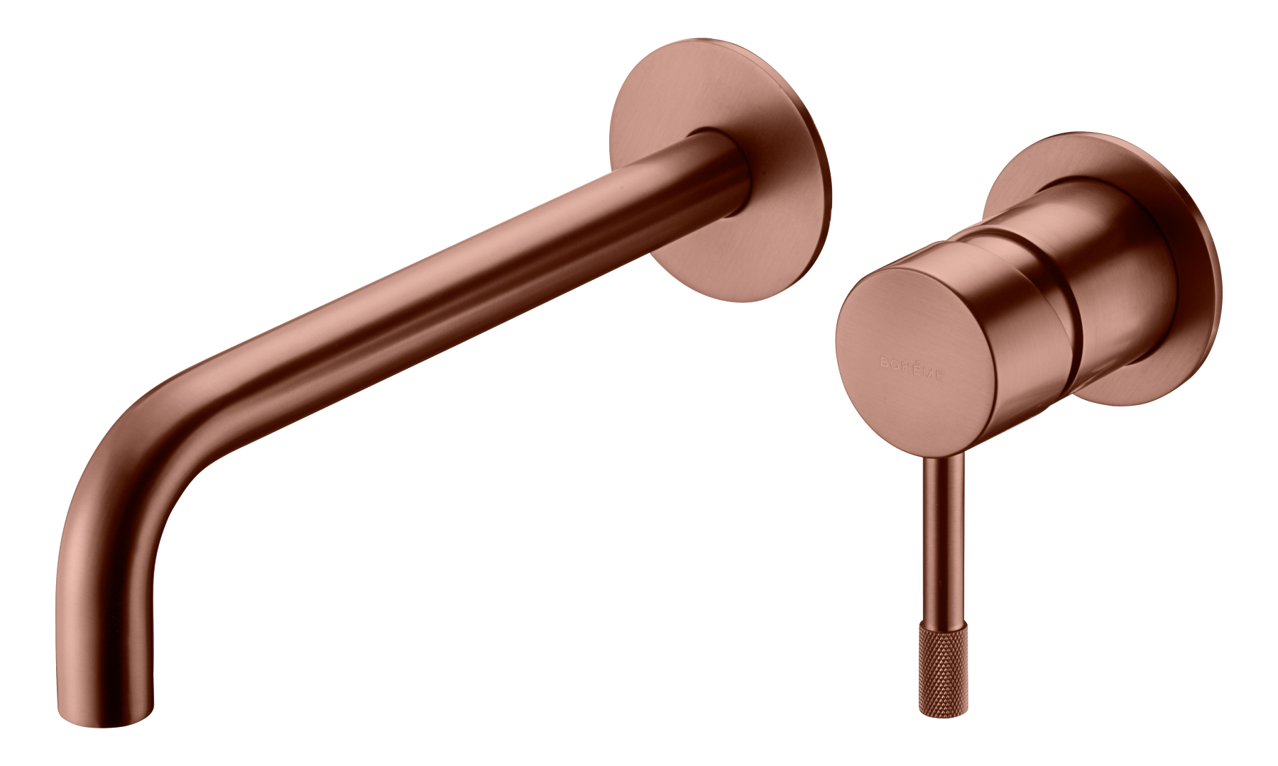 Смеситель для умывальника из стены, Uno. Brushed Bronze