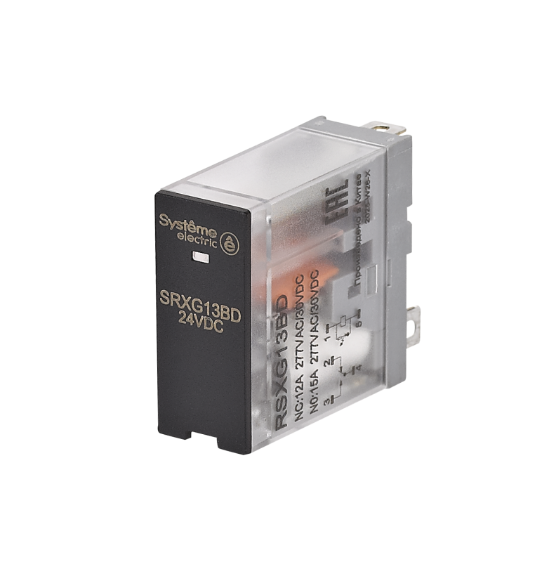 Реле 12А 1CO 24В DC LED SE RSXG13BD