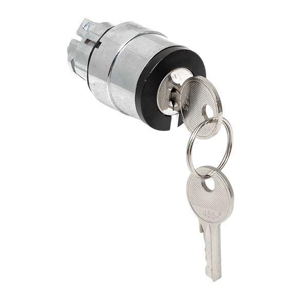 Механизм переключателя исполнительный XB4 IP65 на 2 положения с замком с извлечением ключа во всех положениях EKF XB4BG2F-2P-65