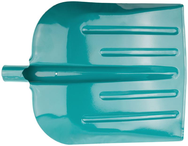 Лопата для уборки снега тротуарная 390х456мм без черенка сталь КУРС 68122