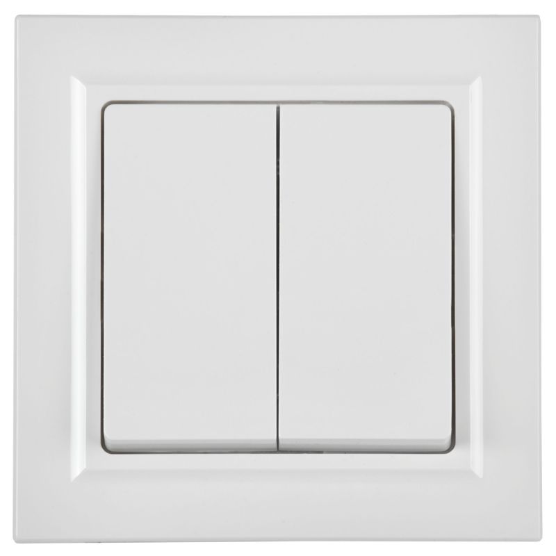 Выключатель 2-кл. СП BRITE ВСР10-2-0-БрБ 10А в сборе бел. IEK BR-V20-0-10-K01-F