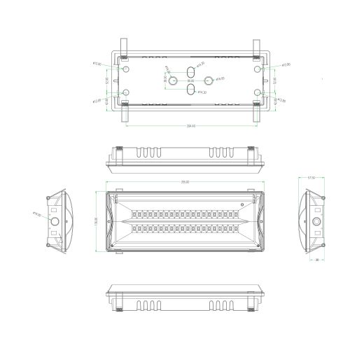 Светильник светодиодный DPA-301-1-65 IP65 40LED 3ч аварийный постоянный Эра Б0051843